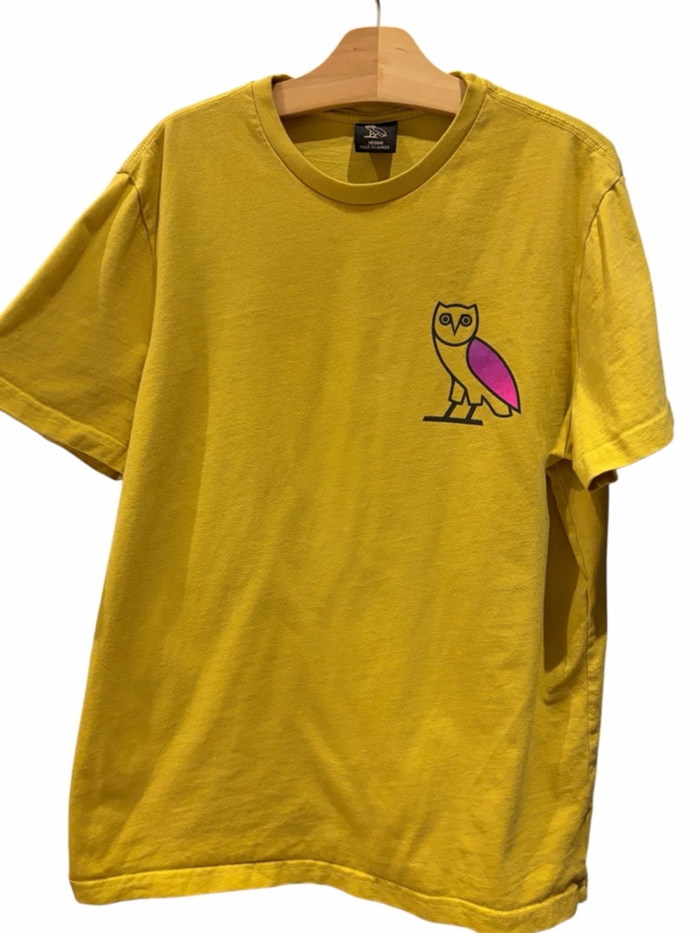 OVO October’s Very Own Yellow & Pink Unisex Authentic Graphic Tee (Pre-loved)